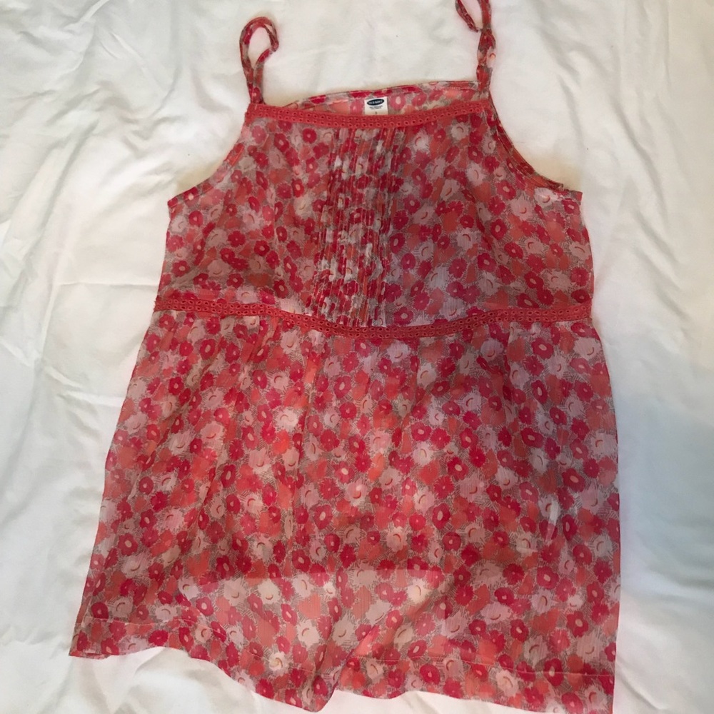 old navy floral tank top